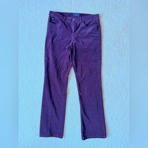 Chaps Plum Fine Wale Corduroy Pants